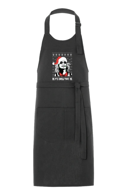 Фартух з принтом "Бітлджюс". Beetlejuice, ghost, tim burton, warner bros, бітлджюс, жах, комедія, привид, тім бертон, фільм. 2070702