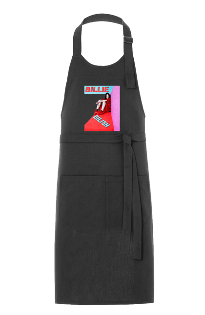 Фартух з принтом "Біллі Айліш". Біллі айліш, логотип біллі айліш, принт біллі айліш, співачка біллі айліш. 2070702