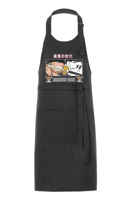 Apron with prints One Piece Zoro. Anime, manga, one piece, roronoa zoro, straw hat pirates, swordsman, zoro. 2070702