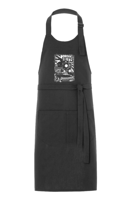 Фартух з принтом "80 Е, Машина І Музика". 80, 80ті, машина, музика. 2070702