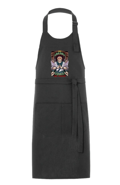 Фартук с принтом Магическая битва Сукуна. Anime, jujutsu kaisen, manga, sukuna, аниме, магическая битва, манга, мистика, сукуна, тёмное фэнтези. 2070702