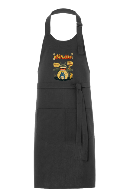 Apron with prints Totoro. Adventures, anime, comedy drama, fantasy, film, my neighbor totoro, tv series. 2070702