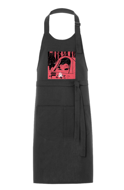 Фартух з принтом "69 В Палатці". 69, ведмідь, ліс, палатка, секс. 2070702