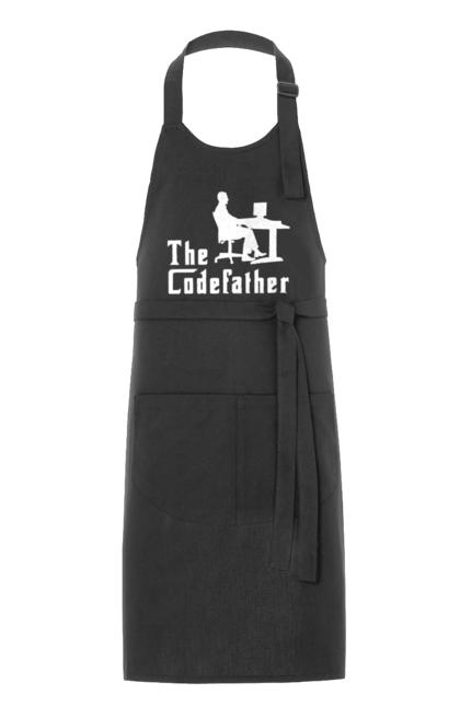 Фартух з принтом "Батько коду". Айті, айтішник, батько коду, для айтішника, для програміста, подарунок айтішнику, подарунок програмісту, програміст, розробник. 2070702