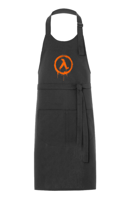 Фартух з принтом "Half Life". Half life, playstation, sega, sierra studios, геймер, гра, етап, комп`ютерна гра, мережева гра, місія, пройшов, рубилово, сюжет. 2070702