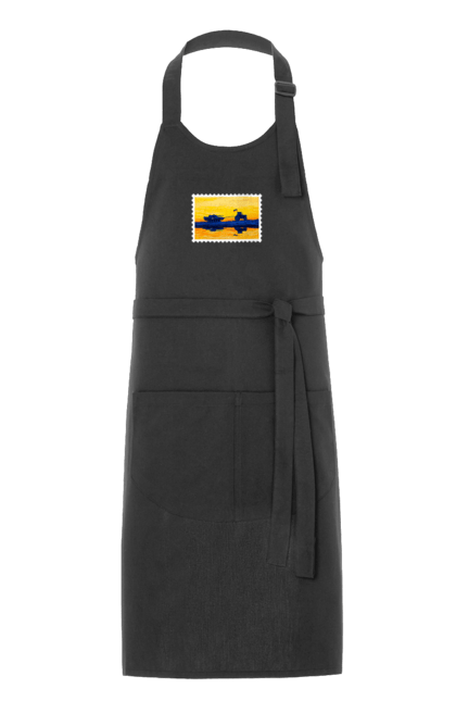 Фартух з принтом "Нова марка, трактор що тягне танк". Добрий вечір, доброго вечора, марка, марка україни, марка укрпочта, ні війні, трактор тягне танк, тракторні війська, укрпочта. 2070702