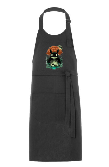 Apron with prints Totoro. Adventures, anime, comedy drama, fantasy, film, my neighbor totoro, tv series. 2070702