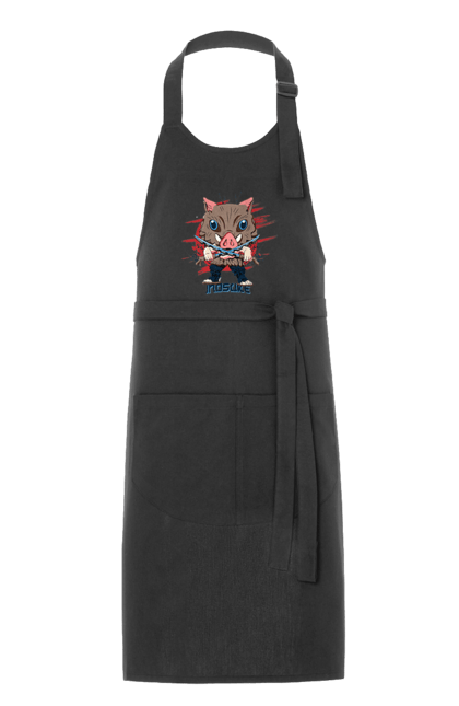 Apron with prints Demon Slayer Inosuke. Anime, demon slayer, inosuke, inosuke hashibira, kimetsu no yaiba, manga. 2070702