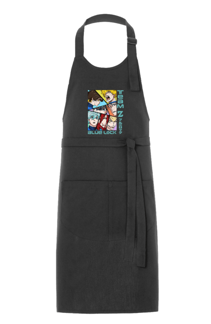 Apron with prints Blue Lock. Anime, blue lock, blue prison, manga, sport, sports anime. 2070702