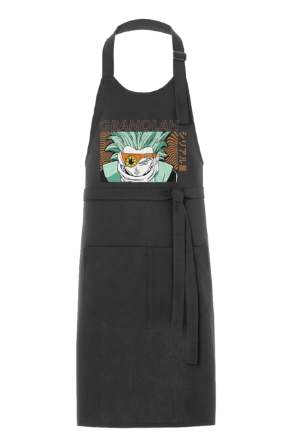 Apron with prints Dragon Ball Granolah. Anime, dragon ball, goku, granolah, manga, tv series, vegeta. 2070702