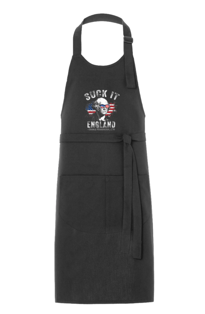 Apron with prints Suck It, England. American spirit, england, george washington, independence, meme, patriotism, sarcasm, usa. 2070702