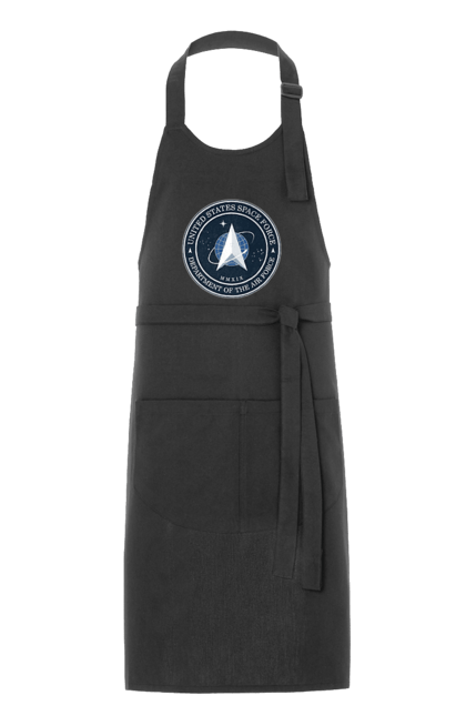 Apron with prints United States Space Force. Emblem, political, politics, space, space force, space travel, united states, ussf. 2070702