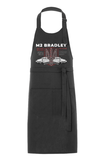 Фартух з принтом "M2 Bradley". F16, m2 bradley, nasams, zuzana, гаубиця, два герби, залужний, сюзанна. 2070702