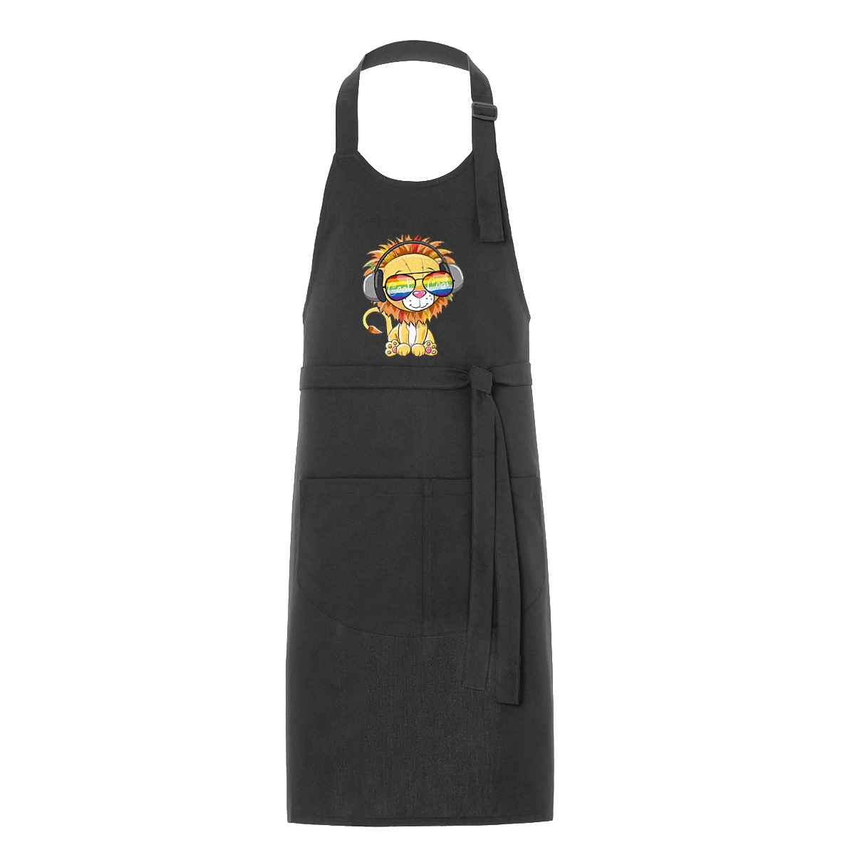 Lion In Glasses And Headphones