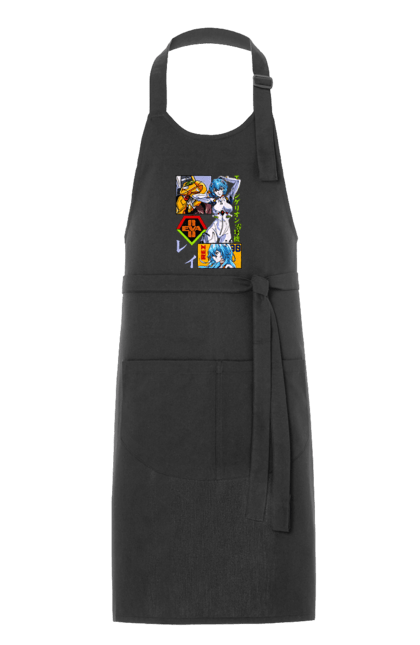 Apron with prints Evangelion Rei. Anime, evangelion, eve, kaoru, manga, rei ayanami, shinji. 2070702