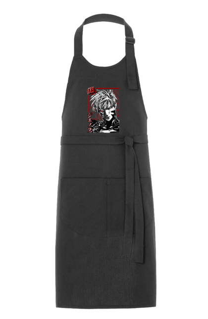 Apron with prints One Punch Man Genos. Anime, comedy, cyborg, demon, demon cyborg, genos, manga, one punch man, parody, superheroes. 2070702