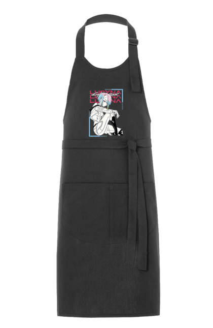 Apron with prints Cyberpunk: Edgerunners Lucy. Anime, cd project, cyberpunk, edgerunners, game, lucy, netflix, video game. 2070702