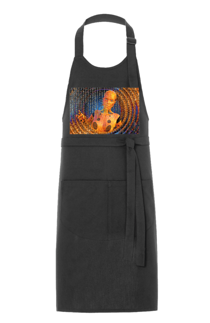 Фартух з принтом "Штучний інтелект". Айті, айтішник, гик, жінка, знання, інженер, інтелект, кібер, кібернетика, кіборг, код, комп, комп`ютерник, кристал, машинне навчання, мікросхема, мозок, портрет, програміст, професіонал, професія, розробник, розум, хакер, чіп, штучний інтелект, штучний розум. 2070702