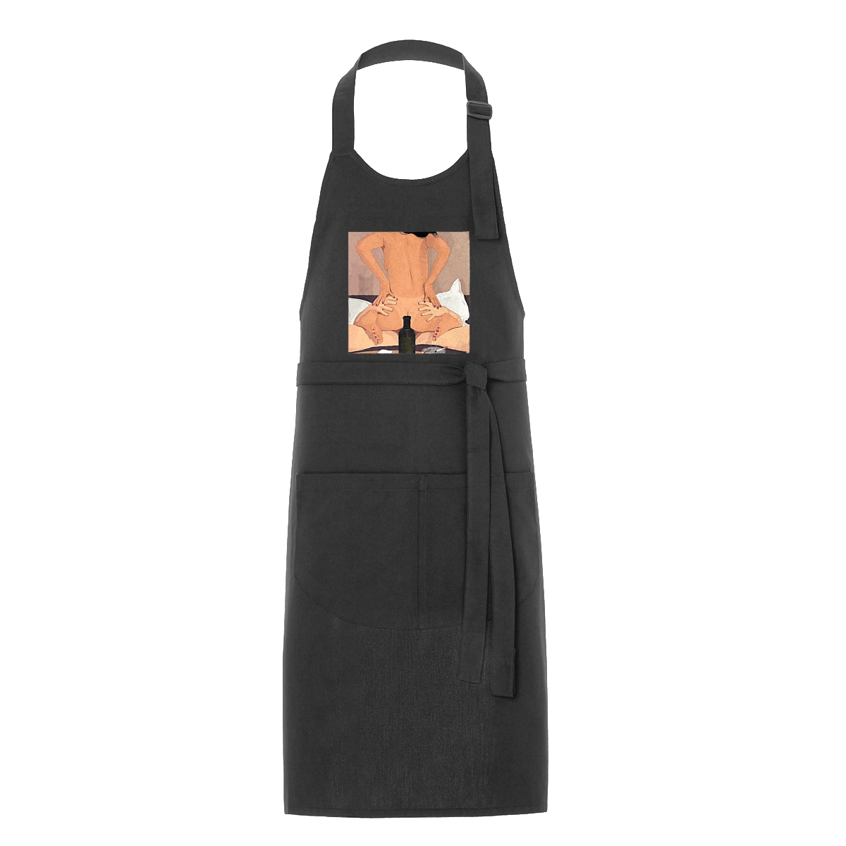 Naked Girl, Bottle And Cigarettes