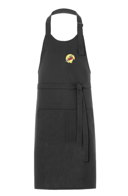 Фартух з принтом "Хитрий кайот". Антигерой, вайлі кайот, веселі мелодії, віллі, злодій, кайот, не відчуває болю, персонаж мультфільму, північноамериканський кайот, уайлі, швидкий та сміливий. 2070702