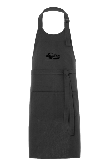 Фартух з принтом "Авто.6". Авто, графіка, малюнок, ретро авто, чорно-білий. 2070702