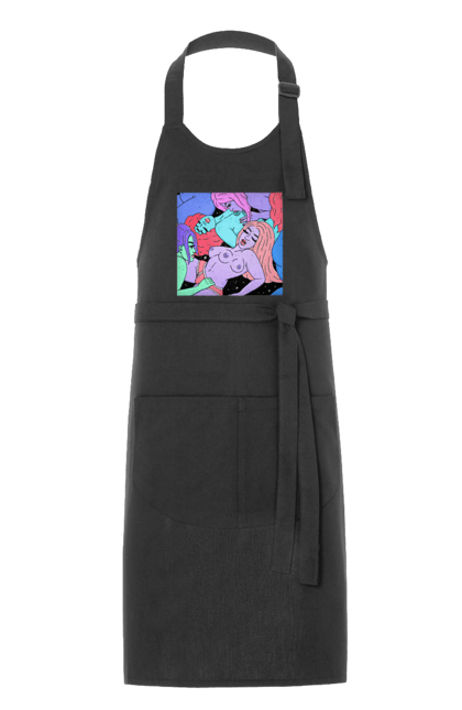 Фартух з принтом "Дівчата Інопланетянки". Дівчата, інопланетянки, космос, різнокольорові. 2070702