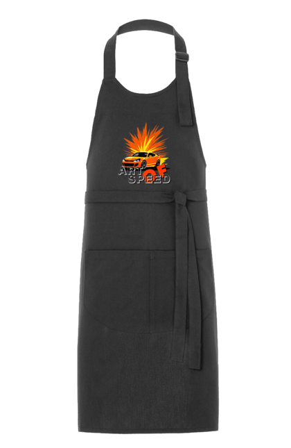 Фартух з принтом "Мистецтво швидкості". Авто, автомобіліст, автомобіль, водій, швидкість. 2070702