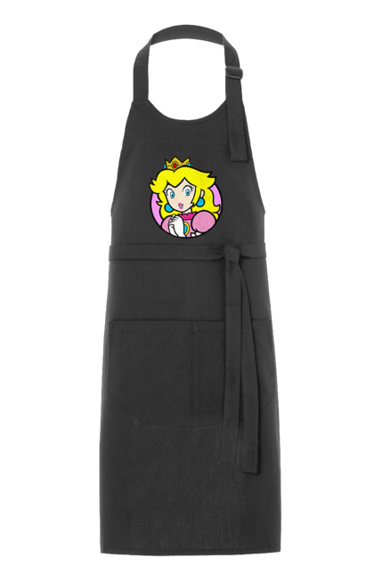 Apron with prints Mario Bros. Princess Peach. Character, game, mario, mario bros, nintendo, princess peach, super mario bros. 2070702