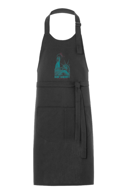 Apron with prints New York City. America, big apple, cities, new york, states, statue of liberty, tourism, usa. 2070702