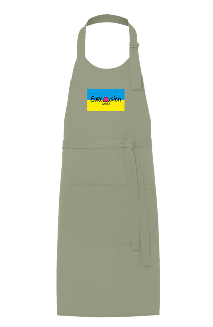 Фартух з принтом "Євробачення за KALUSH Orchestra". Kalush orchestra, stefania, азов, врятувати азовсталь, врятувати захисників азовсталі, євробачення, звільнити, маріуполь, наші захисники, перемога, свобода. 2070702