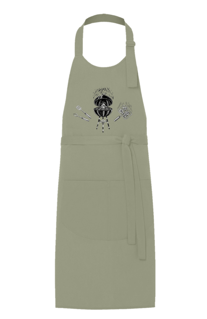 Фартух з принтом "Барбекю Смажити М'ясо". Барбекю, м`ясо, смажити. 2070702