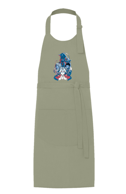 Apron with prints Fullmetal Alchemist. Adventures, alphonse elric, anime, edward elric, fullmetal alchemist, light novel, manga, steampunk. 2070702