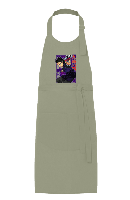 Apron with prints Demon Slayer Genya Shinazugawa. Anime, demon slayer, genya, genya shinazugawa, kimetsu no yaiba, manga, аниме, истребитель демонов, манга. 2070702