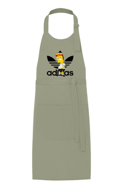 Фартук с принтом Adidas Барт. Adidas, bart, адидас, барт, симпсон. 2070702