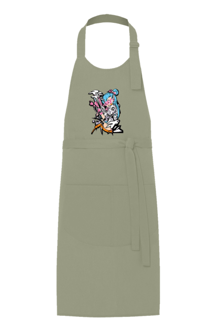 Apron with prints Dragon Ball Bulma. Anime, bulma, dragon ball, goku, manga, tv series, vegeta. 2070702