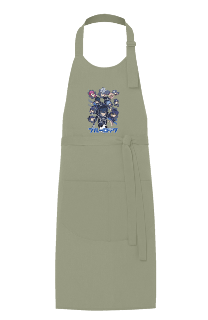 Apron with prints Blue Lock. Anime, blue lock, blue prison, manga, sport, sports anime. 2070702