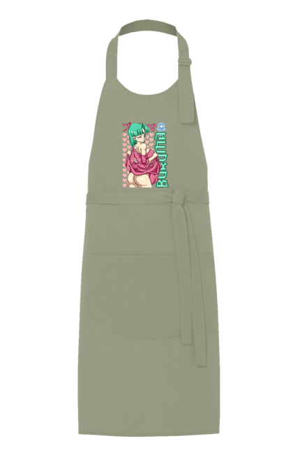 Apron with prints Dragon Ball Bulma. Anime, bulma, dragon ball, goku, manga, tv series, vegeta. 2070702