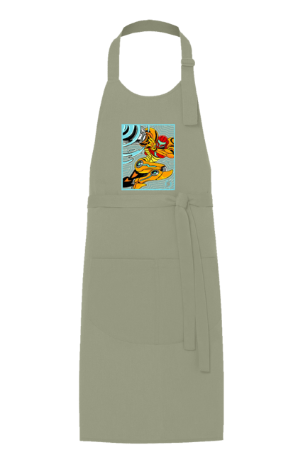 Apron with prints Metroid Samus Aran. Game, head hunter, heroine, metroid, power suit, samus aran, video game. 2070702