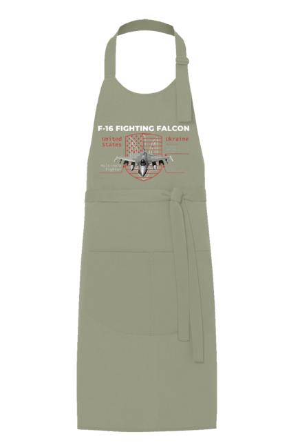 Фартух з принтом "F 16". F16, nasams, zuzana, гаубиця, два герби, залужний, сюзанна. 2070702