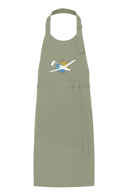 Apron with prints Bayraktar. Aquarelle, bayraktar, glory, sky, ukraine. 2070702