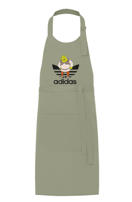 Фартук с принтом Adidas Шрек. Adidas, shrek, адидас, мульт, мультфільм, огр, шрек. 2070702