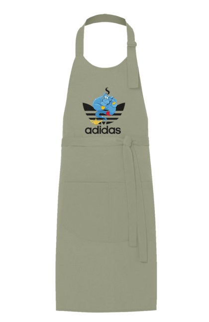 Фартук с принтом Adidas Джинни. Adidas, aladdin, genie, адидас, аладдин, джинни, мультфильм, персонаж. 2070702