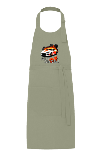 Фартух з принтом "Швидкість". Авто, автомобіль, автомобільний, гонка, швидкість. 2070702