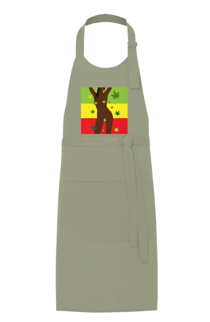 Apron with prints Naked Girl And Hemp. Hemp, naked, smoke, tits. 2070702