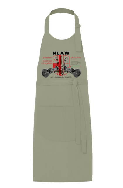 Фартух з принтом "NLAW". Caesar, himars, nlaw, patriot, weapon, zaluzhny. 2070702
