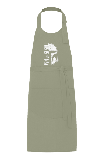 Apron with prints This is the way. Baby yoda, cinema, disney, distressed, mandalorian, mandalorian helmet, movies, star wars, television series. 2070702