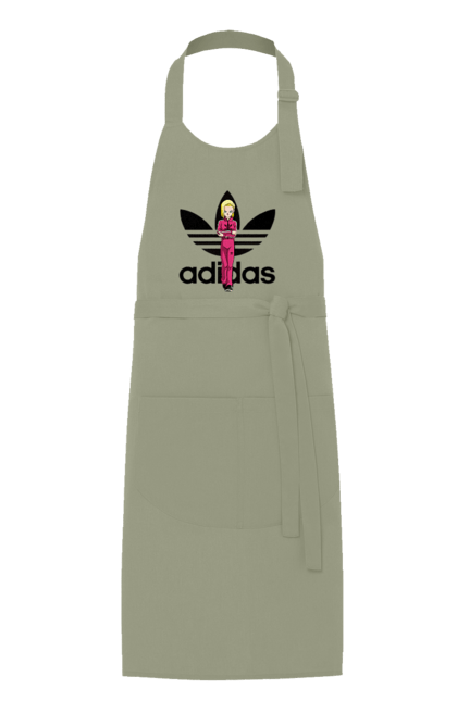 Фартух з принтом "Adidas Андроїд 18". Adidas, android 18, dragon ball, адідас, андроїд 18, аніме, вбивця, кіборг, манга, перли дракона. 2070702