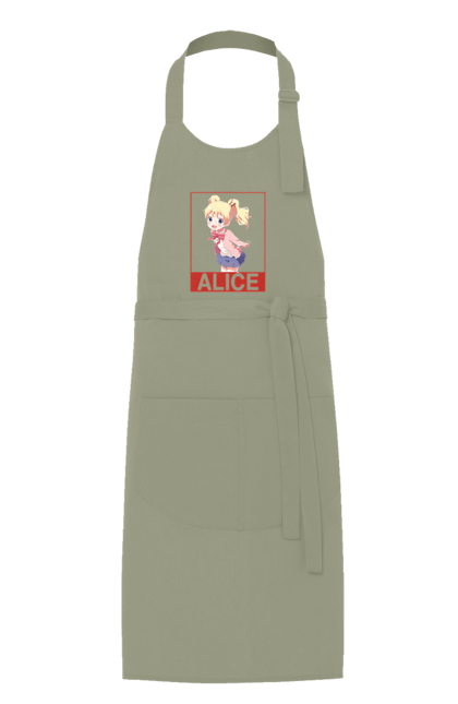 Apron with prints Kiniro Mosaic Alice Cartelet. Alice, alice cartelet, anime, gold mosaic, kiniro mosaic, kinmoza, manga. 2070702