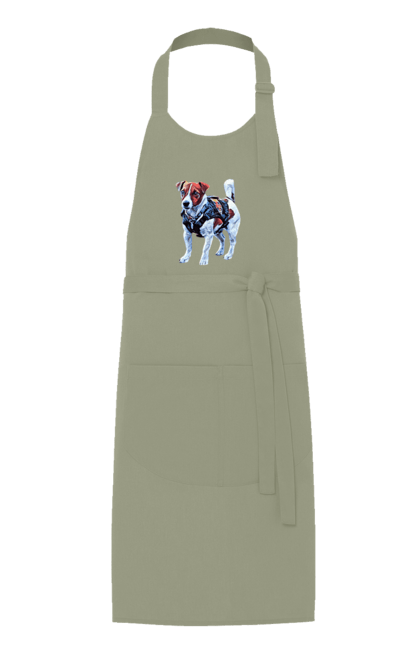 Apron with prints Dog Patron. Cartridge, dog, dog cartridge, ukraine, зсу. 2070702