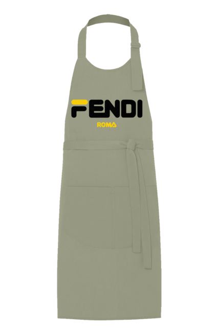 Фартух з принтом "Fendi". Fendi, lvmh, бренд, будинок моди, італія, люкс, мода, одяг, сумка, фенді. 2070702